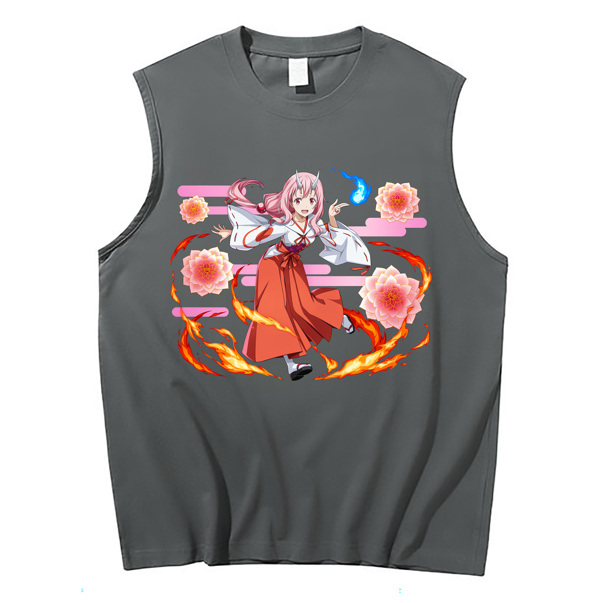（画像用） 転スラ Regarding Reincarnated to Slime コットン100％タンクトップ（フロントプリント）
